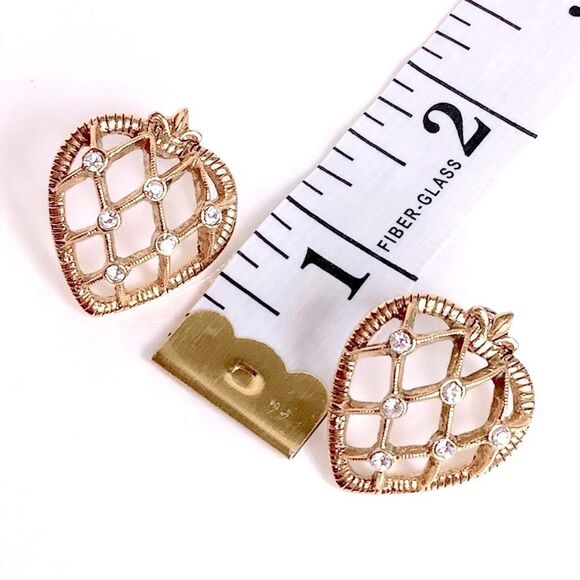 Florentine Style Earrings CZ - Picture 3 of 4